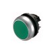 216596 Nyomógomb, lapos, zöld