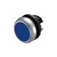 216931 Világító nyomógomb, lapos, kék