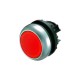 216594 Nyomógomb, lapos, piros