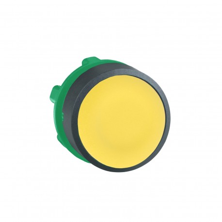 Harmony műanyag nyomógomb fej, O22, visszatérő, sárga