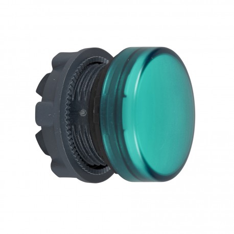 Harmony műanyag jelzőlámpa fej, O22, LED jelzőlámpához, zöld