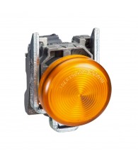 Harmony komplett fém BA9s foglalatos jelzőlámpa, O22, 250V, narancssárga