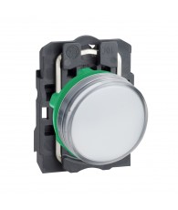 Harmony komplett műanyag LED jelzőlámpa, O22, 24VAC/DC, fehér