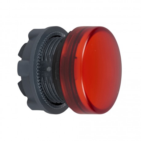 Harmony műanyag jelzőlámpa fej, O22, LED jelzőlámpához, piros