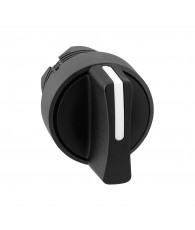 Harmony műanyag választókapcsoló fej, O22, 3 állású középre visszatérő, fekete