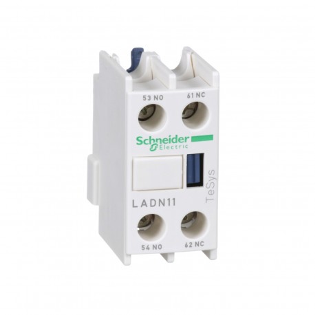 Segédérintkező blokk, homloklapi, 1Z+1NY, csavaros csatlakozás