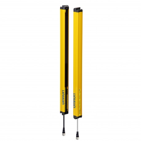 Biztonsági fényfüggöny, 2-es kategória, felbontás: 30 mm, védett magasság: 1070 mm, alap kivitel