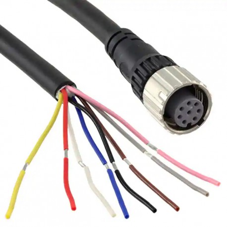 Safety sensor accessory, F3SG-R Advanced, receiver cable M12 8-pin, female, 10 m