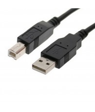 USB programozó kábel,A és B típusú csatlakozókkal szerelve (hossz:1,8 m).