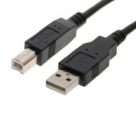 USB programozó kábel,A és B típusú csatlakozókkal szerelve (hossz:1,8 m).
