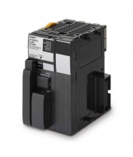 CPU, 100K steps program, 32K words data memory, 32K words x 4 banks EM, 2560 I/O max, RS-232C serial port, USB programming port,