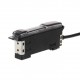 Amplifier with potentiometer, IP66, PNP output, 2m cable