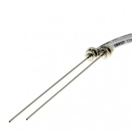 Fiber optic sensor, through-beam, M4 head with 1.2mm sleeve, standard R25 fiber, 2m cable