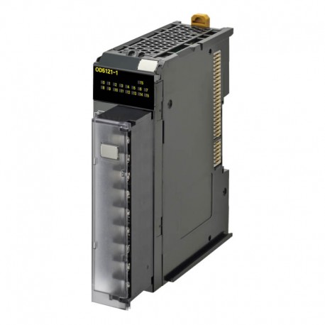 NX típusú kimeneti kártya 16db 12 - 24VDC 0,5A terhelhetőségű NPN tranzisztoros kimenettel. Be/kikapcsolási idő 0,1/0,8ms. Csav