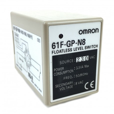 Kompakt szintérzékelő, vízhez és savas vízhez. Tápfeszültség: 230 VAC