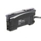 Fiber amplifier, red LED, twin digital display, smart tuning, analog output, NPN output, 2 m cable