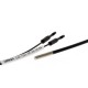 Fiber optic sensor, diffuse, coaxial, M3, R25 fiber, 1 m cable