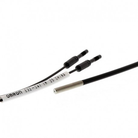 Fiber optic sensor, diffuse, coaxial, M3, R25 fiber, 1 m cable