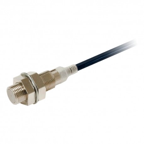 Proximity sensor, inductive, nickel-brass, short body, M12, shielded, 4 mm, DC, 3-wire, PNP NO, IO-Link COM3, 2 m cable