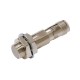 Proximity sensor, inductive, nickel-brass, short body, M12, shielded, 4 mm, DC, 3-wire, PNP NO, IO-Link COM3, M12 connector