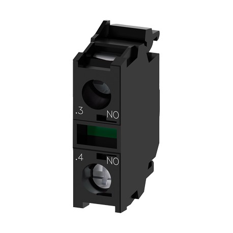 Contact module with 1 contactelement, 1 NO, screw terminal,for front plate mounting,Minimum order quantity 5 or amultiple of