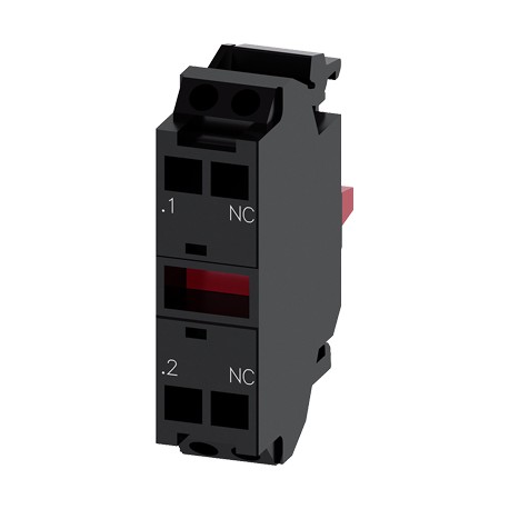 Contact module with 1 contactelement, 1 NC, spring-typeterminal, for front platemounting, Minimum orderquantity 5 or a multi