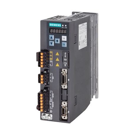 INAMICS V90, with PROFINET Input voltage: 200-240 V 1/3-phase AC -15%/+10% 5.0/3.0 A 45-66 Hz Output voltage: 0 – Input 2.6 A 0-