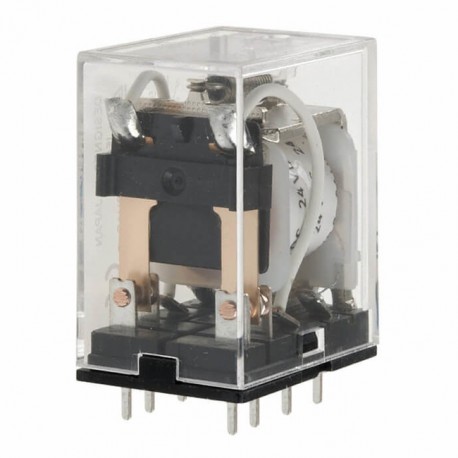 Nyomtatott áramköri relé 24 VDC tekercsfeszültséggel.