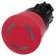 EMERGENCY STOP mushroompushbutton, illuminable, 22 mm,round, plastic, red, 40 mm,positive latching, acc. to ENISO 13850, rot