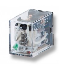 Relay, plug-in, 8-pin, DPDT, 10 A, LED indicator, 24 VDC