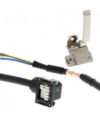 1S series servo motor power cable, 1.5 m, 230 V: 100 to 750 W