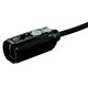 Photoelectric sensor, M18 axial, plastic body, red LED, diffuse, 1m, PNP, L-ON/D-ON selectable, 2m cable