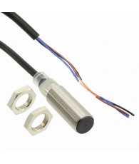 Proximity sensor, LITE, inductive, nickel-brass, short body, M12, shielded, 4 mm, DC, 3-wire, PNP-NO, 2 m cable