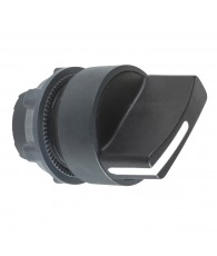 Harmony műanyag választókapcsoló fej, O22, 2 állású, jobbról visszatérő, fekete