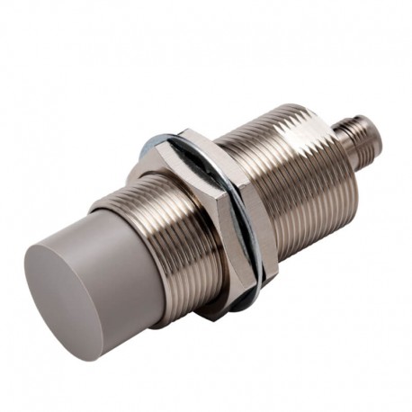 Proximity sensor, inductive, nickel-brass, long body, M30, unshielded, 30 mm, DC, 3-wire, PNP NO, IO-Link COM3, M12 connector