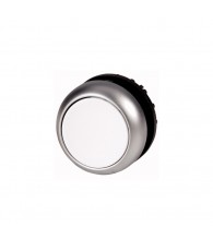 216592 - Nyomógomb, lapos, fehér