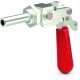 Through-hole mounted straight line action, stainless steel clamp with Toggle Lock Plus