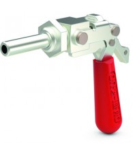 Through-hole mounted straight line action, stainless steel clamp with Toggle Lock Plus