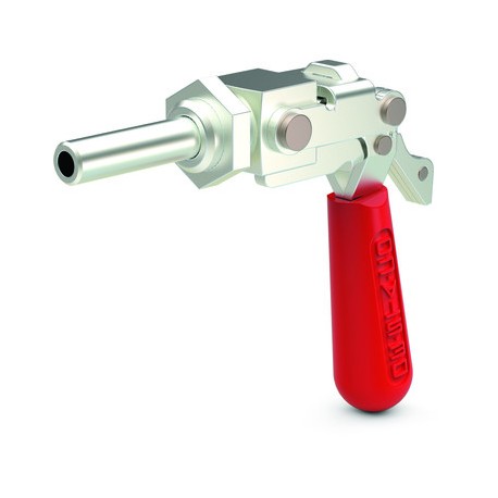 Through-hole mounted straight line action, stainless steel clamp with Toggle Lock Plus