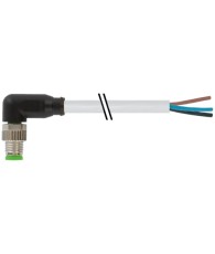 M8 male 90° with cablePUR 3x0.25 gy UL/CSA 3m