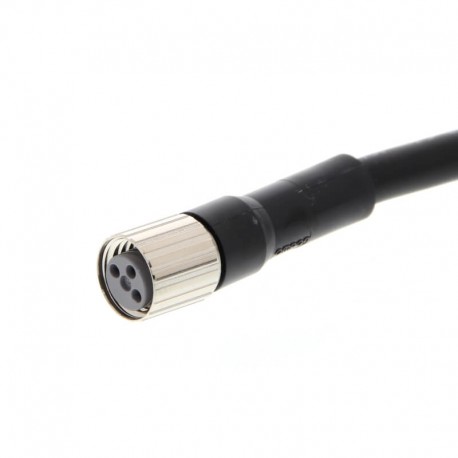 Sensor cable, M8 straight socket (female), 3-poles, PVC fire-retardant cable, IP67, 10 m