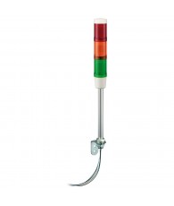 Harmony XVM O45 komplett fényoszlop, folytonos zöld-piros-sárga, hangjelzővel, fali, 250mm tartócsöves, 24VAC/DC