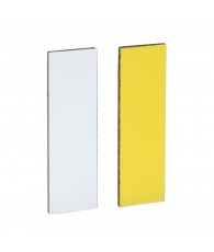 Harmony felirati címke, 8x27 mm, 30x40 mm címketartóhoz, jelöletlen, fehér/sárga