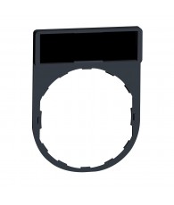 Harmony címketartó 30x40 mm, O22 készülékekhez, 8x27 mm felirati címkével, jelöletlen, fekete/piros