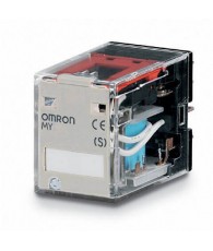 Relay, plug-in, 8-pin, DPDT, 10 A, mech & LED indicators, coil suppressor, label facility, 24 VDC