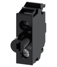 LED module with integrated LED 24 V AC/DC, red, screw terminal, for floor mounting, Minimum order quantity 5 or a multiple there