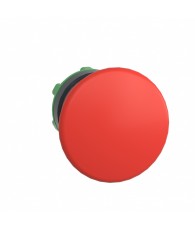 Harmony műanyag O40 gombafejű nyomógomb fej, O22, visszatérő, piros