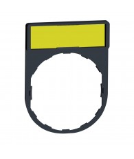 Harmony címketartó 30x40 mm, O22 készülékekhez, 8x27 mm felirati címkével, jelöletlen, fehér/sárga