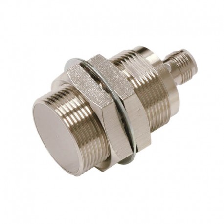 Proximity sensor, inductive, nickel-brass, short body, M30, shielded, 15 mm, DC, 3-wire, PNP NO, IO-Link COM3, M12 connector