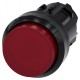 Illuminated pushbutton, 22 mm, round, plastic, red, pushbutton, raised momentary contact type